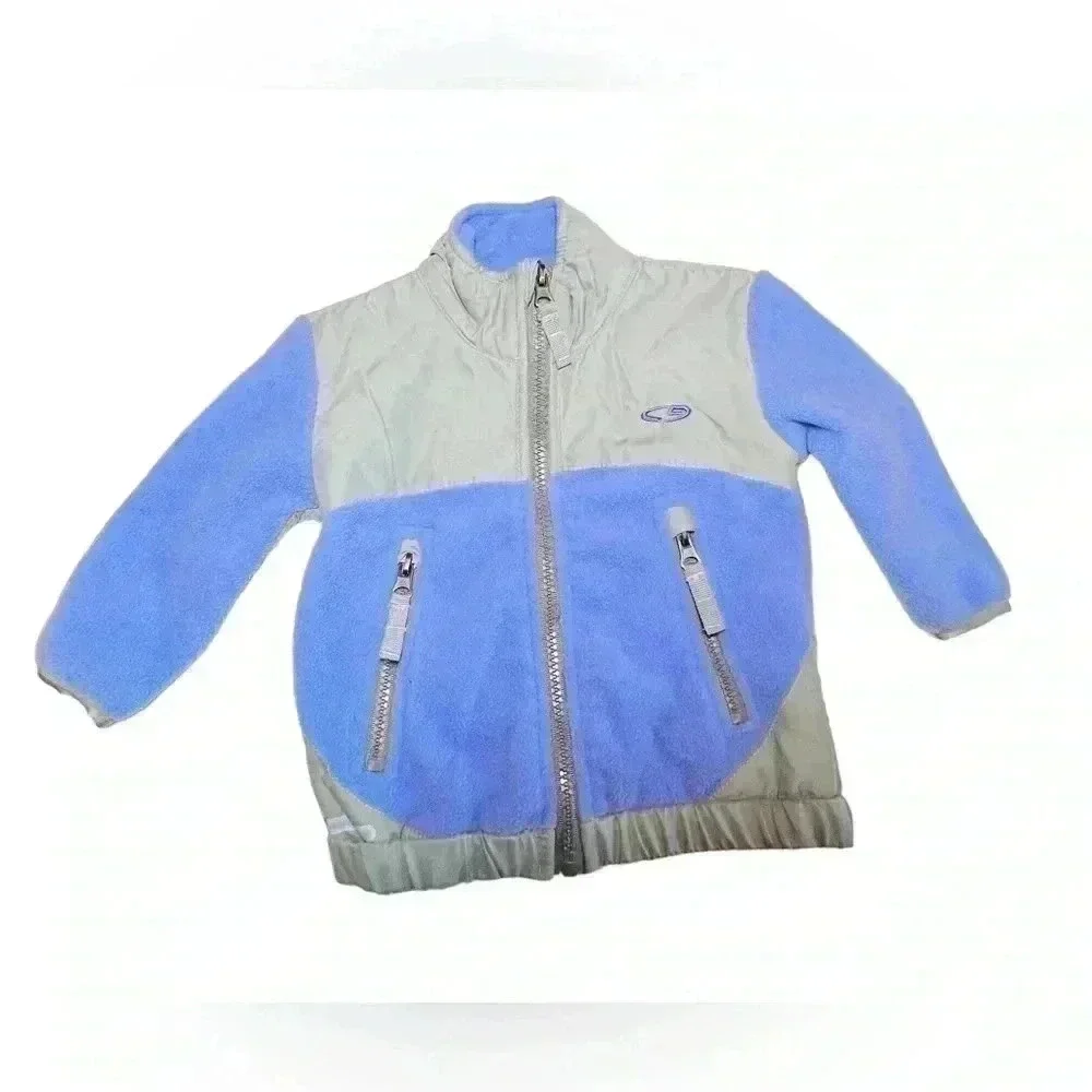 C9 BY CHAMPION GIRL’S VENTURE WARM PURPLE AND GREY FLEECE JACKET•SIZE 12 MONTHS•
